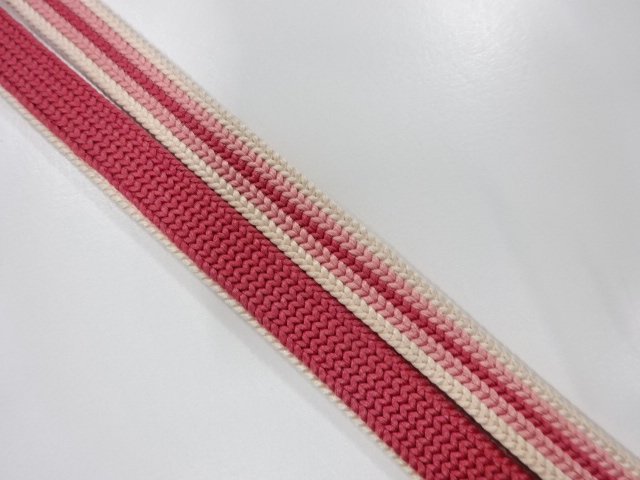  アンティーク　正絹　帯留め用　手組四分紐